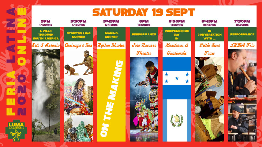 LUMA Feria Latina Saturday Programme