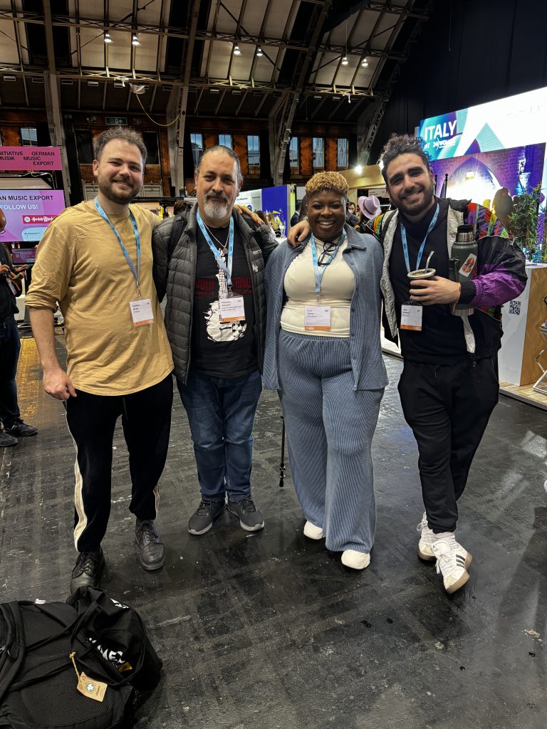 Womex 2024 - Luma Creations CEO and Creative Director Francisco with other delegates