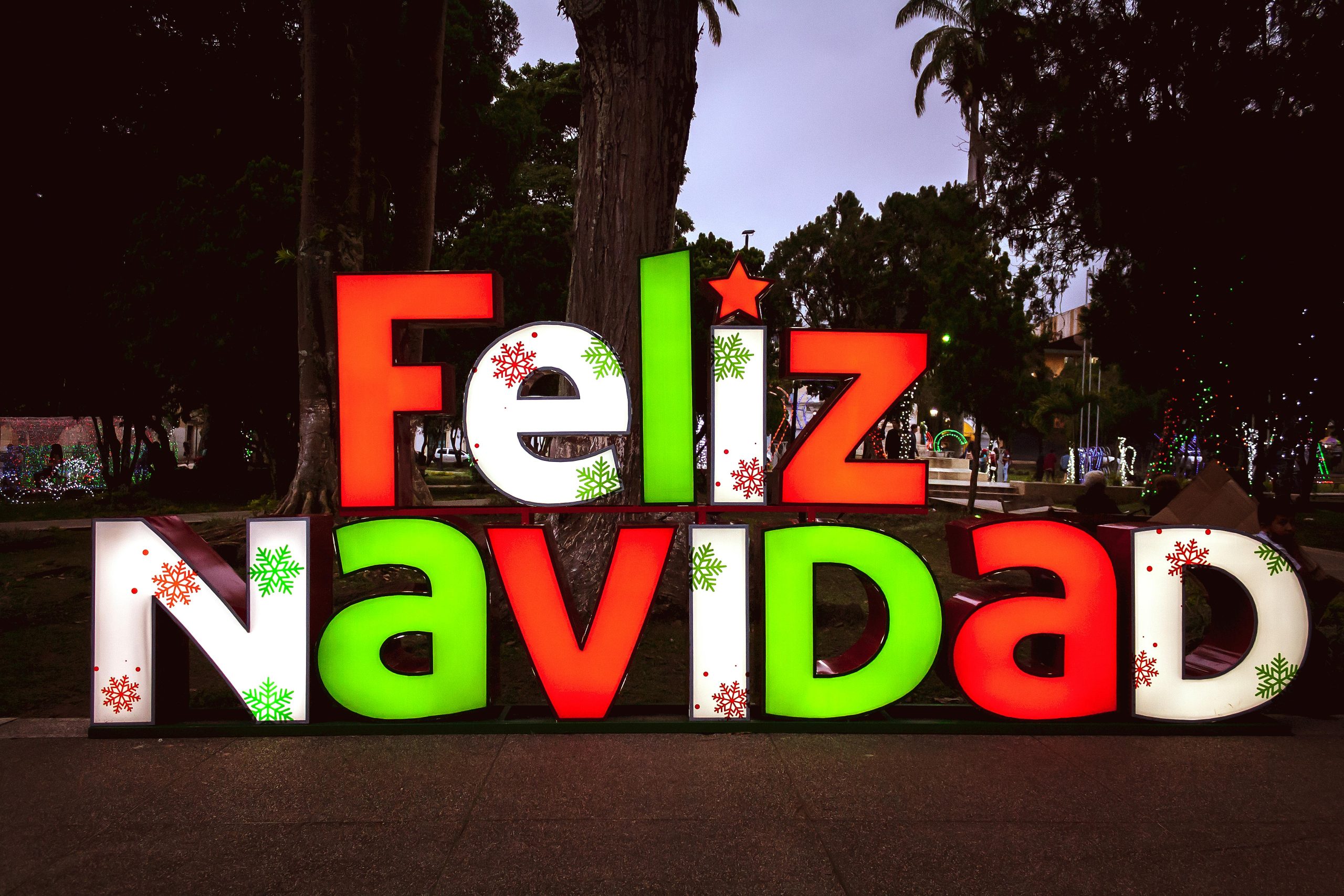 Feliz Navidad sign, Mérida, Mérida, Venezuela - Aturo A